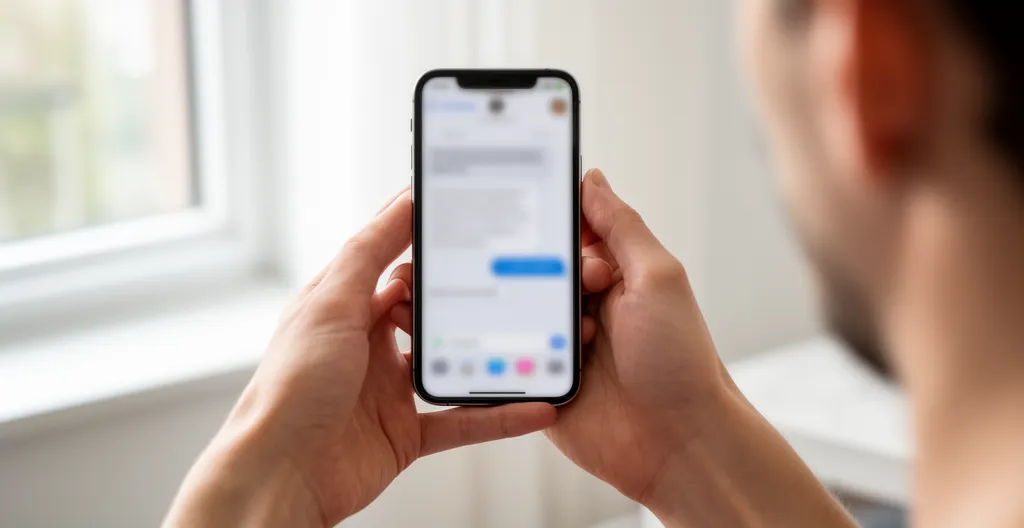 Envoi d'un brief de conciergerie sur smartphone